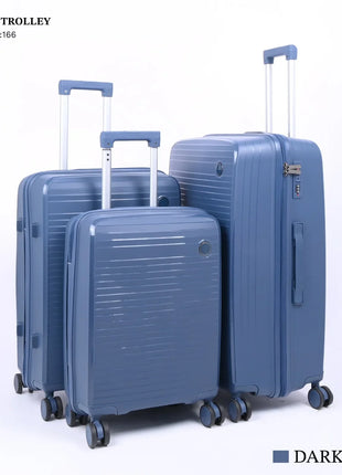 PP Hard Travel Trolley Bag Set 3 Piece Model PP3D - Hamilton Qatar | Al Shabib