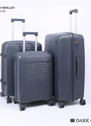 PP Hard Travel Trolley Bag Set 3 Piece Model PP3D - Hamilton Qatar | Al Shabib