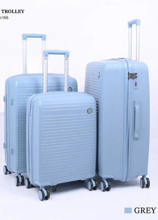PP Hard Travel Trolley Bag Set 3 Piece Model PP3D - Hamilton Qatar | Al Shabib