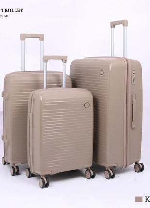 PP Hard Travel Trolley Bag Set 3 Piece Model PP3D - Hamilton Qatar | Al Shabib