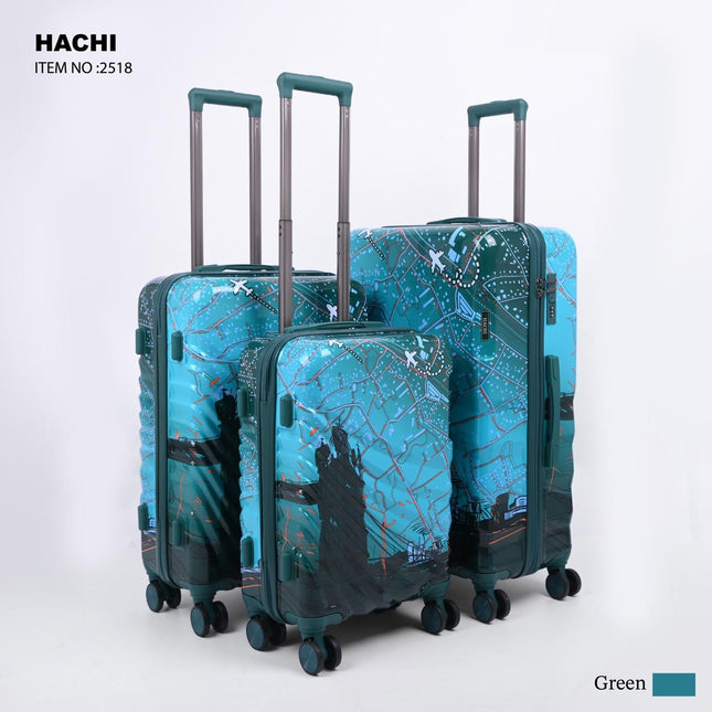 Hachi PC Trolley Bag Set 3 Piece Model HAC3D