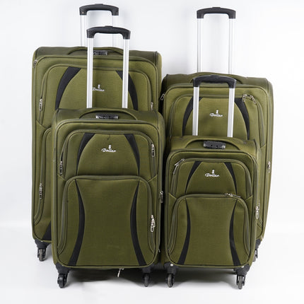 Dollar 4 Wheel Soft Trolley Bag Set 4 Piece Model DOL4W
