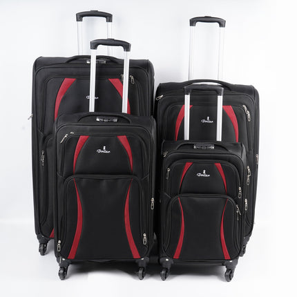 Dollar 4 Wheel Soft Trolley Bag Set 4 Piece Model DOL4W