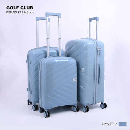 Golf Club Hard PP Trolley Bag Set 3 Piece Model GLC3D