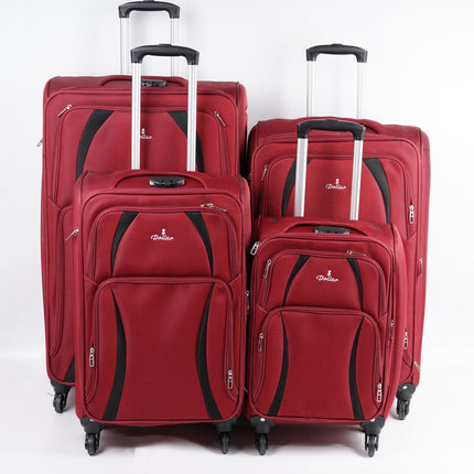 Dollar 4 Wheel Soft Trolley Bag Set 4 Piece Model DOL4W