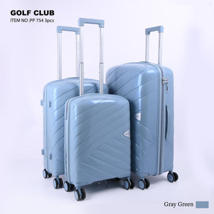 Golf Club Hard PP Trolley Bag Set 3 Piece Model GLC3D