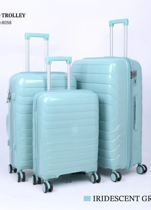 PP Hard Travel Trolley Bag Set 3 Piece Model PP3D - Hamilton Qatar | Al Shabib