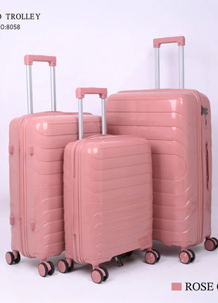 PP Hard Travel Trolley Bag Set 3 Piece Model PP3D - Hamilton Qatar | Al Shabib