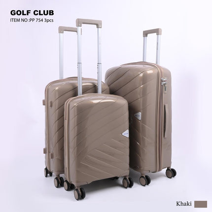Golf Club Hard PP Trolley Bag Set 3 Piece Model GLC3D