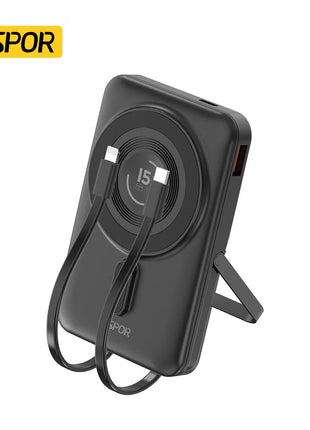 ASPOR A327 10000 MAH MAGNETIC WIRELESS POWERBANK
