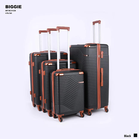 Biggie Hard Trolley Bag Set 4 Piece Model BIG4D