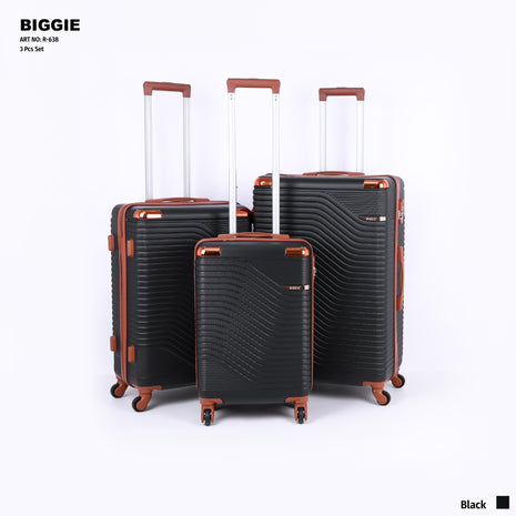 Biggie Hard Trolley Bag Set 3 Piece Model BIG3D