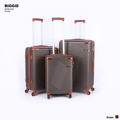 Biggie Hard Trolley Bag Set 3 Piece Model BIG3D