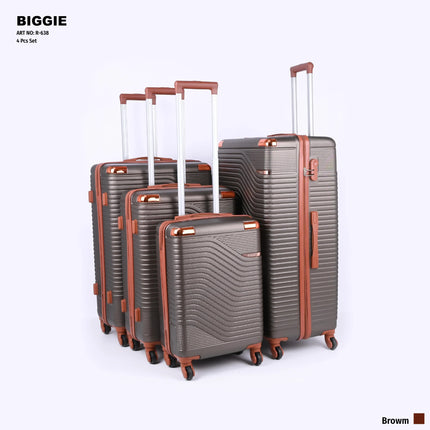 Biggie Hard Trolley Bag Set 4 Piece Model BIG4D