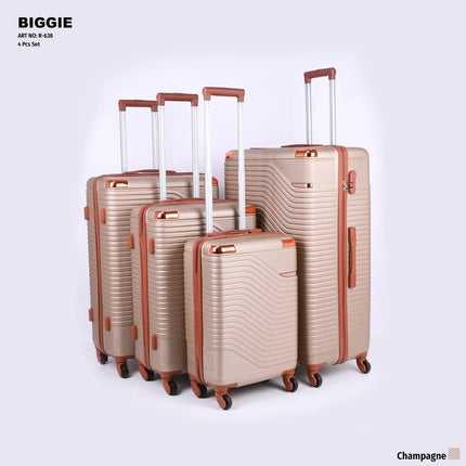 Biggie Hard Trolley Bag Set 4 Piece Model BIG4D