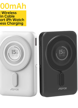 ASPOR A327 10000 MAH MAGNETIC WIRELESS POWERBANK