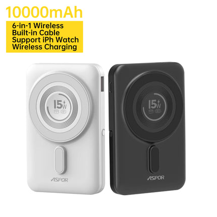 ASPOR A327 10000 MAH MAGNETIC WIRELESS POWERBANK