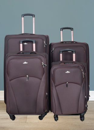 High Flyer Soft Trolley Bag Set 4 Piece 4 Wheel Model HIG4D