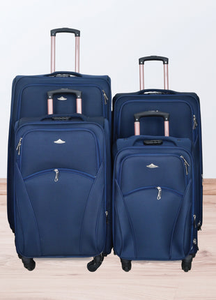 High Flyer Soft Trolley Bag Set 4 Piece 4 Wheel Model HIG4D