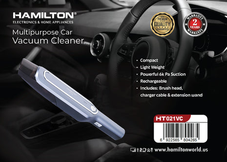 Hamilton Car Vacuum Cleaner Rechargeable H21VC | Al Shabib Qatar