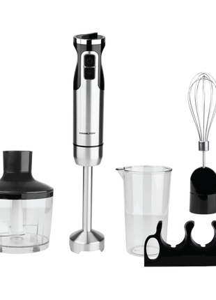 Hamilton Hand Blender 5 in 1 800W Turbo 860ml Chopper SS Body HT038 | Al Shabib Qatar