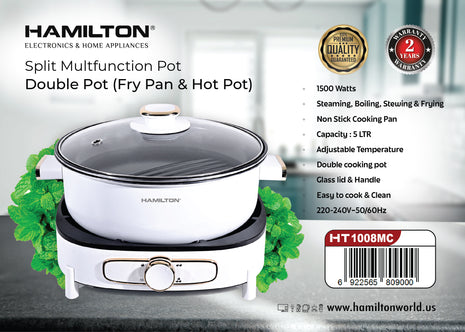 Hamilton Split Multi Function Pot HT1008MC | Al Shabib Qatar