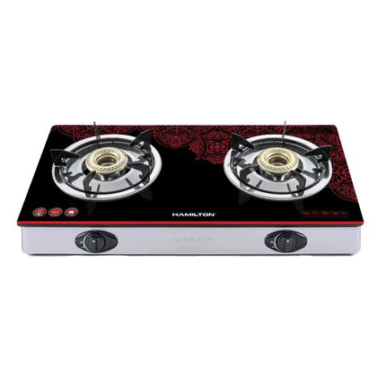 Gas Stove 2 Burner Glass – HT1104GC