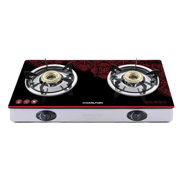 Gas Stove 2 Burner Glass – HT1104GC