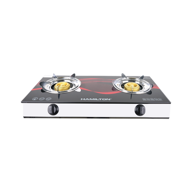 Gas Stove 2 Burner Glass – HT1111GC