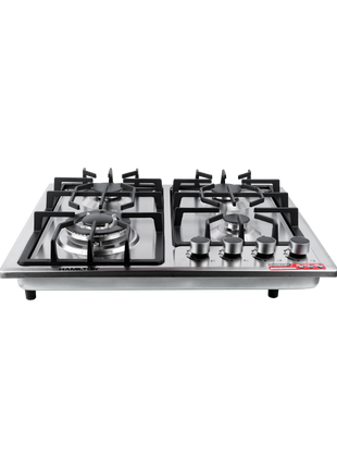 Hamilton 4-Burner Stainless Steel Gas Stove with Auto-Ignition HT1122GC