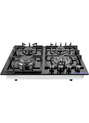 Hamilton 4-Burner Glass Gas Stove with Auto-Ignition HT1123GC