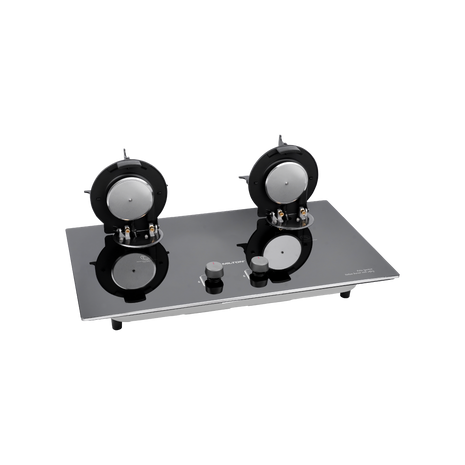 Hamilton Gas Hob 2 Burner 8mm Glass FSD Brass Burner Japan Pulse Built-In HT1130GC | Al Shabib Qatar