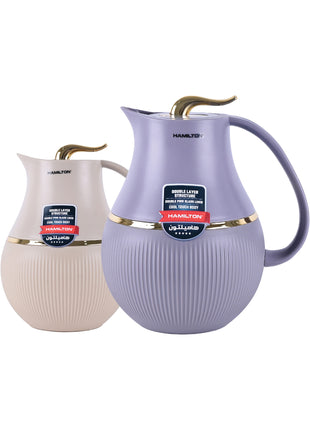 Hamilton Vacuum Flask 1L Glass Refill Asbestos-Free Cool Touch 24Hr HT128 | Al Shabib Qatar