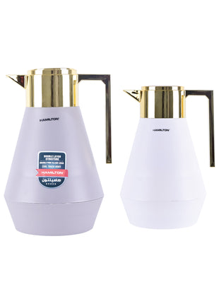 Hamilton Vacuum Flask 1L Glass Refill Asbestos-Free Cool Touch 24Hr HT131 | Al Shabib Qatar