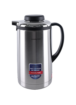 Hamilton Vacuum Flask 1.9L 304 SS Double Layer Cool Touch 24Hr HT132 | Al Shabib Qatar