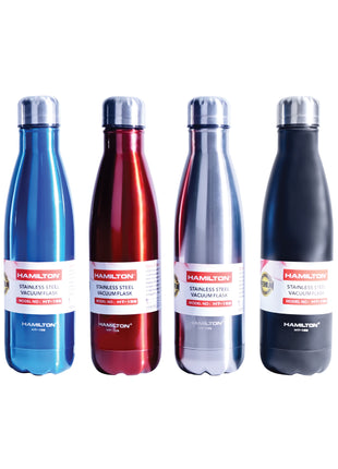 Hamilton Vacuum Flask 500ml 18/8 SS Unbreakable Inner & Outer Hot & Cold HT159 | Al Shabib Qatar