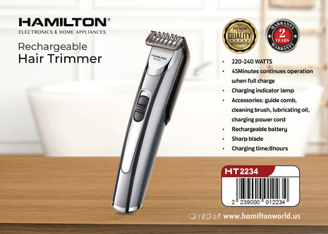 Hamilton Hair & Beard Trimmer with Full Accessory Kit HT2234