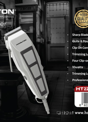 Hamilton Hair Clipper & Beard Styler with Quiet Motor HT2242