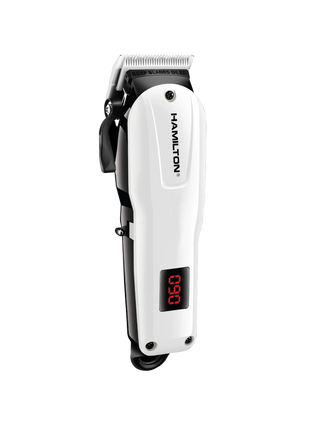 Hamilton Professional Hair Clipper Silver PD Alloy 150 Min Quiet 56dB AC & Cordless HT2258 | Al Shabib Qatar