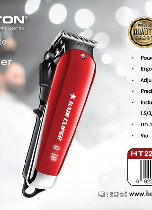 Hamilton Cordless Professional Hair Clipper 9W V60000 Motor 6 Guide Combs HT2259 | Al Shabib Qatar