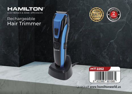 Hamilton Rechargeable Hair Clipper – 50 Min Runtime HT2262