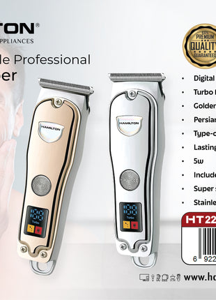 Hamilton Professional Hair Clipper Golden Turbo – 100 Min Runtime HT2275