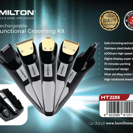Hamilton 12-in-1 Grooming Kit HT2288 | Al Shabib Qatar