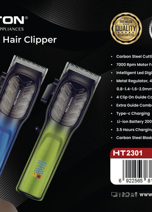 Hamilton Professional Hair Clipper – 220 Min Runtime HT2301