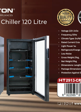 Hamilton Beverage Chiller 120 Litre HT2913-CR | Al Shabib Qatar