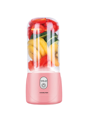 Hamilton Rechargeable Portable Blender 410ml 1500mAh HT3313 | Al Shabib Qatar