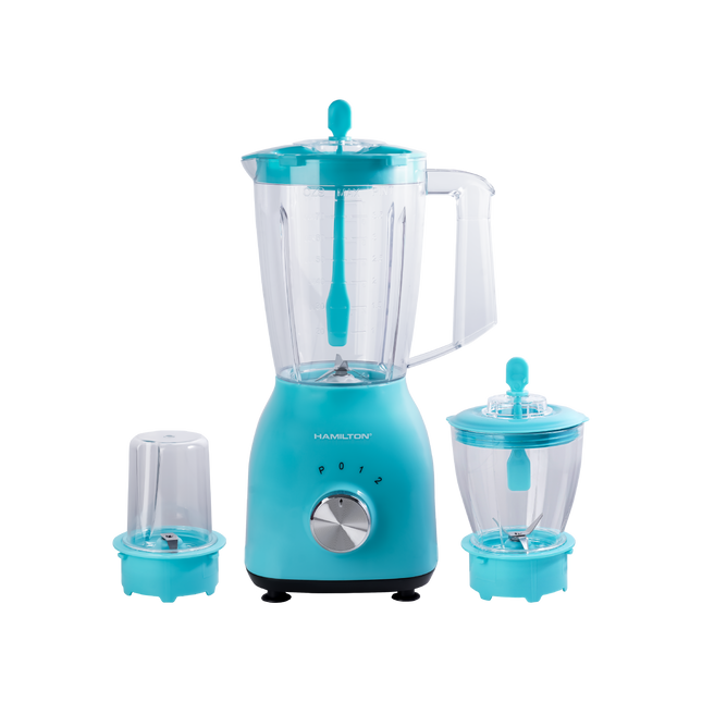 Hamilton Juicer Blender Chopper & Grinder 3 in 1 400W HT3323 | Al Shabib Qatar