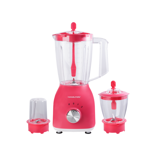 Hamilton Juicer Blender Chopper & Grinder 3 in 1 400W HT3323 | Al Shabib Qatar