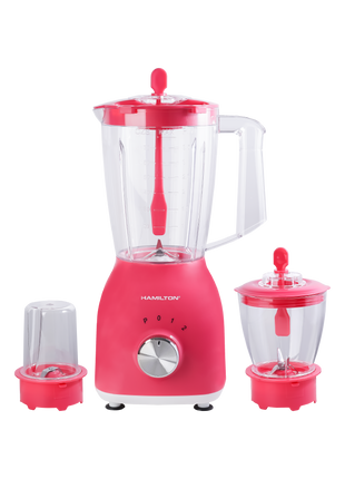 Hamilton Juicer Blender Chopper & Grinder 3 in 1 400W 1.5L HT3300 | Al Shabib Qatar