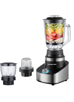Hamilton Juicer Blender & Grinder 600W 5L  Copper Motor HT3348JB | Al Shabib Qatar